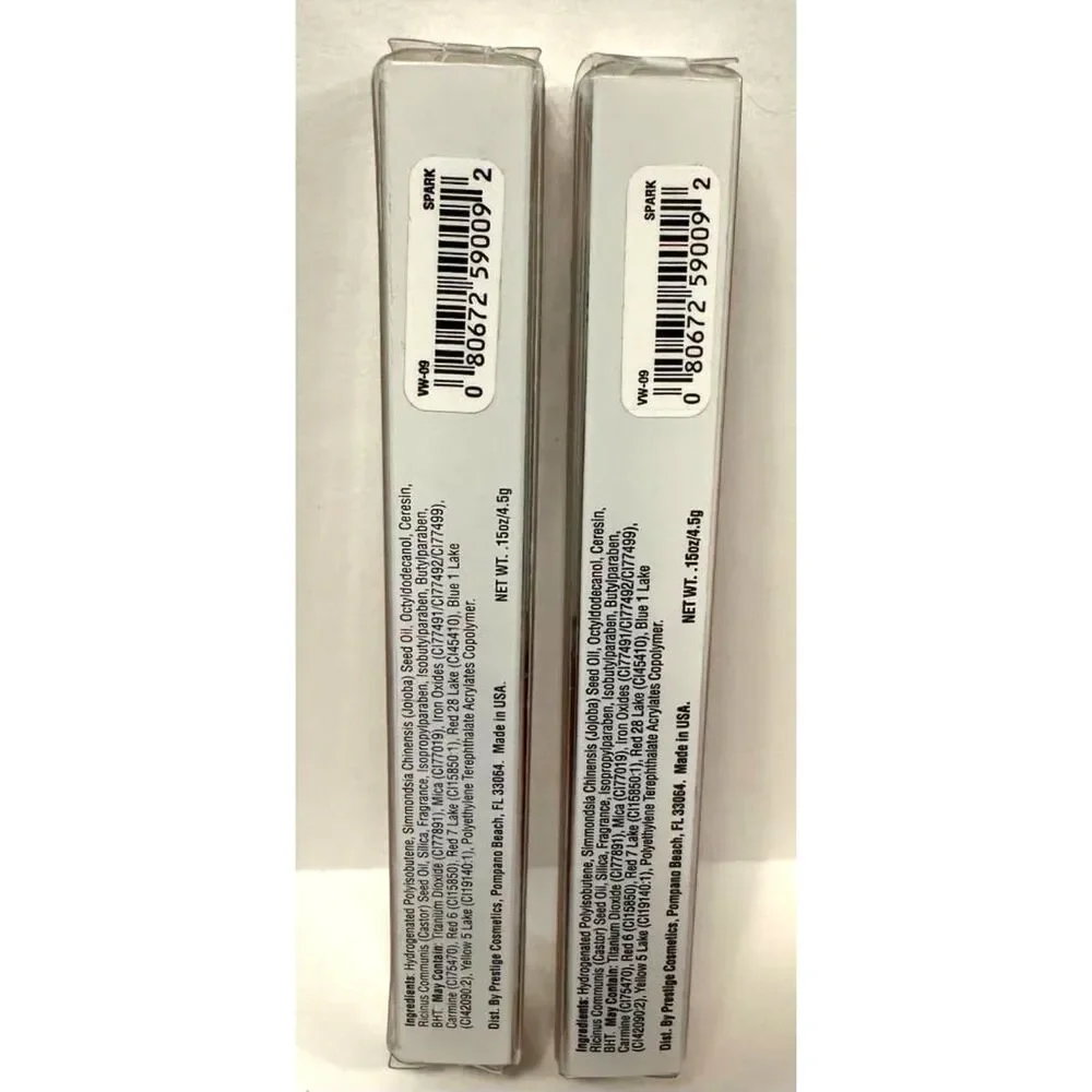 2X Prestige Vinylwear High Shine Lipgloss #VW-09 Spark New In Package